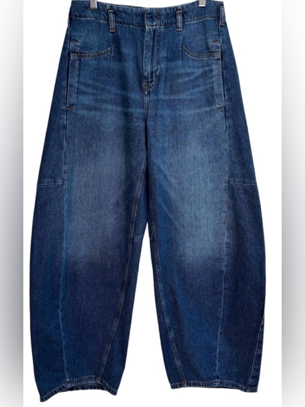 Pilcro Wide-Leg Denim Jeans in Medium Blue - Picture 3 of 8